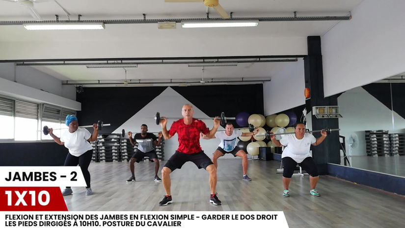 Jambes 2 bis - 1X10 répétions